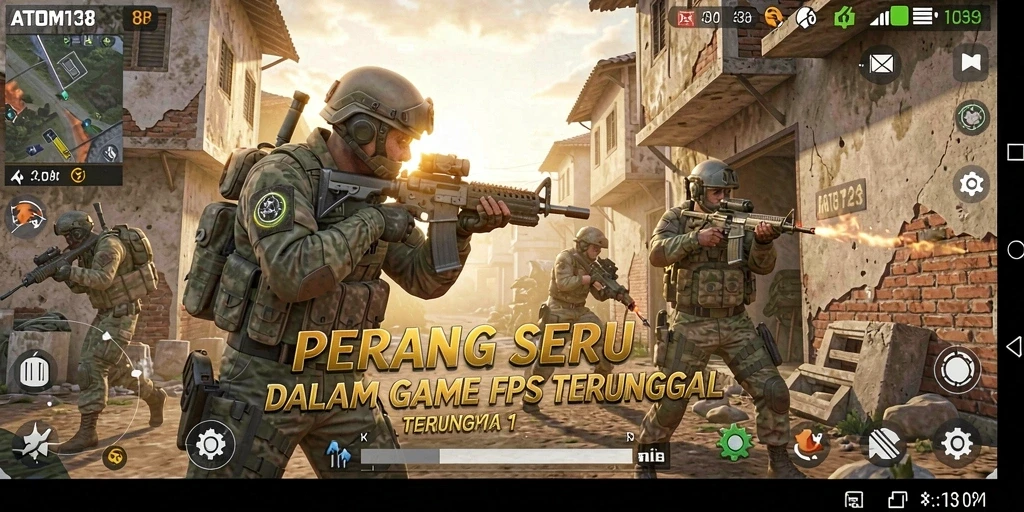 Gameplay menegangkan ATOM138 dengan grafis yang memukau.