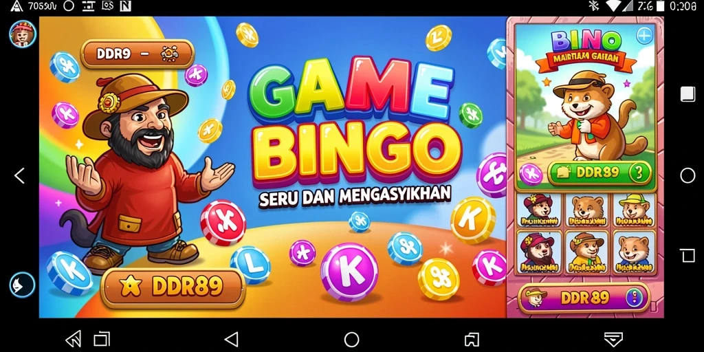 Tampilan gameplay seru dalam aplikasi Bingo IDR89.