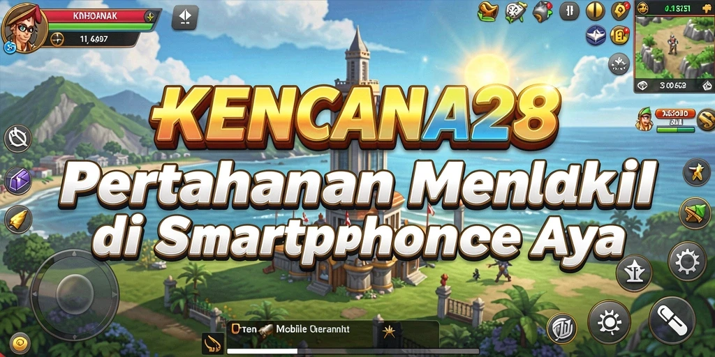 Tampilan gameplay menegangkan KENCANA28 saat merencanakan strategi pertahanan.