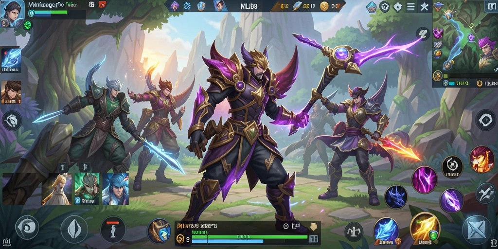 Tampilan gameplay seru dalam MLBB8 dengan petualangan dan pertarungan epik.