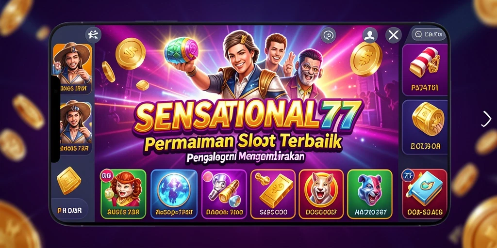 Tampilan gameplay SENSATIONAL77 yang seru dan menarik.